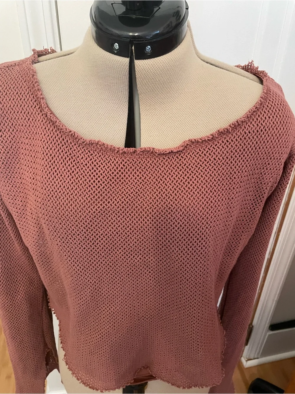 Free People Beau Mesh Layering Blouse Top
